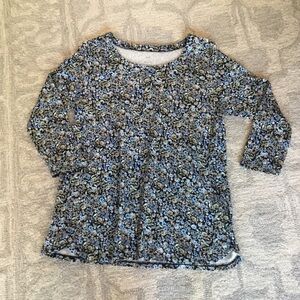 JJill 3/4 Sleeve Scoop Neck Tee